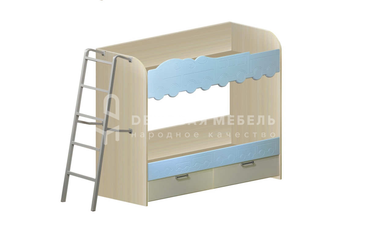 Двухъярусная кровать с лестницей