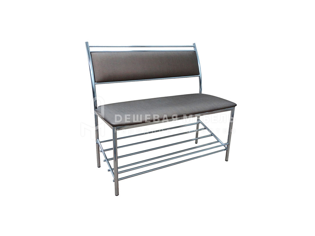 Скамья с полкой